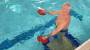 77000 - Underwater trampoline - man