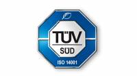 Certification mark of environmental management system DIN ISO 14001 for Eurotramp Trampoline