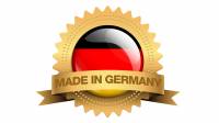 The golden "Made in Germany" emblem.